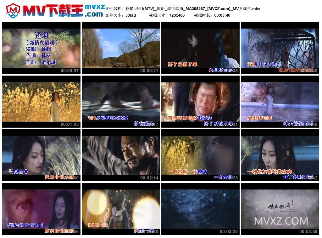 林鹏-还泪(MTV)_国语_流行歌曲_MA305287